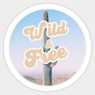 Wild and free Sticker